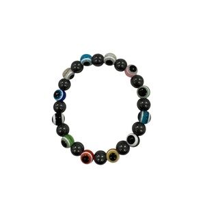 Multicolor Beaded Magnetic Eye Bracelet